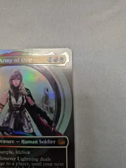 LIGHTNING, ARMY OF ONE (BORDERLESS) (0320) Final Fantasy FOIL #320 FIN(NM+)(MTG) - Image 3