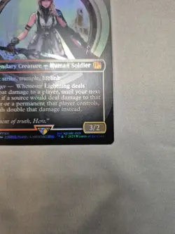 LIGHTNING, ARMY OF ONE (BORDERLESS) (0320) Final Fantasy FOIL #320 FIN(NM+)(MTG) - Image 4