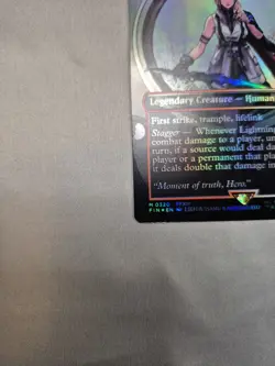 LIGHTNING, ARMY OF ONE (BORDERLESS) (0320) Final Fantasy FOIL #320 FIN(NM+)(MTG) - Image 5