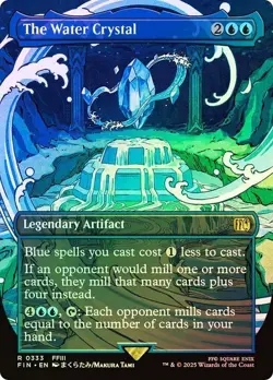 The Water Crystal Foil Borderless Final Fantasy MTG NM - Image 1