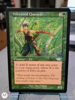 MTG Wirewood Channeler Legions Regular Uncommon Magic The Gathering LP - Image 1