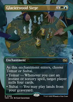 Glacierwood Siege - Foil Extended Art TDM NM MTG - Image 1