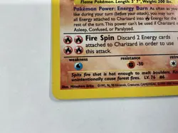 Pokemon Charizard 4/102 Base Set Holo Rare 120 HP Card English - Image 2