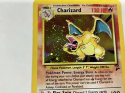 Pokemon Charizard 4/102 Base Set Holo Rare 120 HP Card English - Image 5