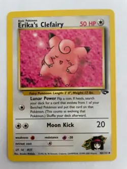 Erika's Clefairy 40/132 Reg. Gym Challenge Pokemon TCG Card NM - Image 1