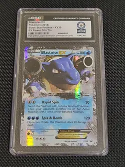 Blastoise EX XY30, CGC 1 Of 1 Guinness World Record Breaks Pokemon Card - Image 1