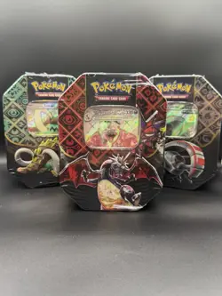Paldean Fates Set Of Tins New & Sealed Pokemon TCG - Image 1