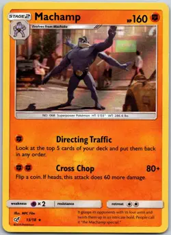 Machamp 13/18 Holo Rare Detective Pikachu LP - Image 1