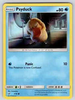 Psyduck 7/18 Holo Common Detective Pikachu Pokemon Lightly Played - Image 1
