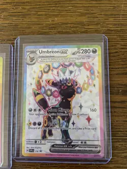 Pokemon TCG - Umbreon ex 176 & Espeon ex 175 Prismatic Evolutions Ultra Rare NM - Image 2