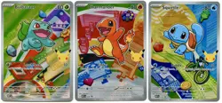 Pokemon TCG First Partner Illustration Kanto Starter Gen 1 MEP 037 038 039 MINT! - Image 1
