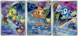 Pokemon TCG First Partner Illustration Sinnoh Starter Gen 4 MEP 040 041 042 MINT - Image 1