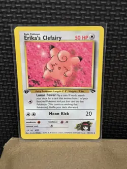 2000 Pokemon Gym Challenge - 1st Edition - Erika’s Clefairy 40/132 - Ungraded - Image 1