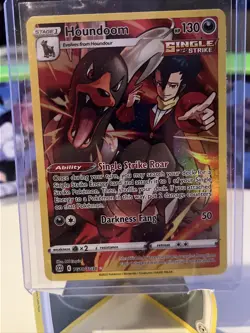 Pokemon TCG Houndoom Sword & Shield: Brilliant Stars TG10/TG30 Holo SR NM - Image 1