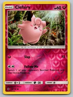 Clefairy 88/145 Guardians Rising Pokemon Reverse Holo Lightly Played - Image 1