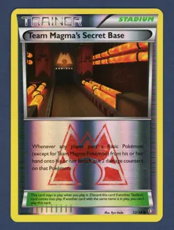 Team Magma's Secret Base 32/34 Uncommon Double Crisis Pokemon Reverse Holo LP - Image 1