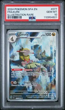 PSA 10 Fraxure #77 Pokemon Shrouded Fable - Image 1