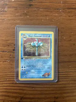 Pokemon TCG Misty’s Tentacruel Gym Heroes 1st Ed Holo 70 HP 10/132 EN - Image 3