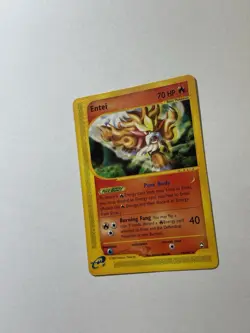Entei 10/147 Englisch Aquapolis 2002 Holo Rare Basisform Feuer Pokemon TCG - Image 2