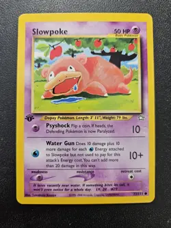 Pokemon 1st Edition Neo Genesis Slowpoke 73/111 EXC-NEAR MINT Komiya - Image 1