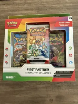 Pokemon First Partner Illustration Collection Box Series 1 Sealed New - Image 1