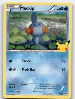 MUDKIP 019/025 PROMO MCDONALD'S 25TH ANNIVERSARY PROMOS POKEMON NEAR MINT - Image 1