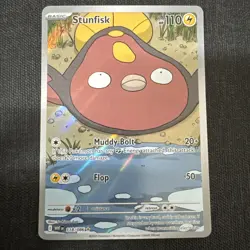Stunfisk 118/086 Holo Illustration Rare White Flare Pokemon Near Mint - Image 3