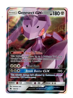Pokemon TCG Genesect GX 130/214 Lost Thunder NM - Image 1