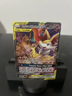 Pokemon TCG Charizard & Braixen GX SM230 TAG TEAM Promo Holo 270 HP English - Image 1