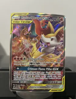 Pokemon TCG Charizard & Braixen GX SM230 TAG TEAM Promo Holo 270 HP English - Image 2