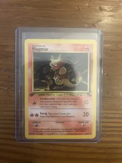 Pokemon TCG Magmar Fossil 1st Edition Uncommon Regular 70 HP Basic 39/62 English - Image 3