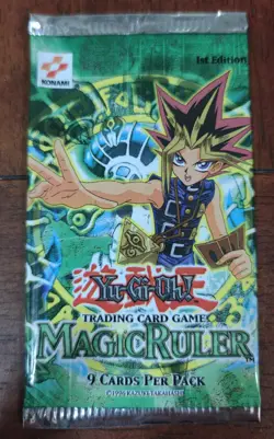 Yugioh MRL Magic Ruler 1st Edition EMPTY Booster Pack Vintage - Image 1