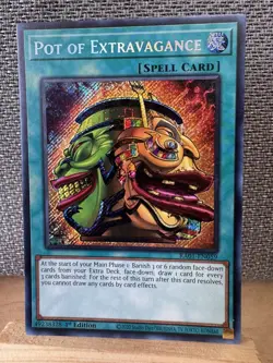 Yugioh! Pot of Extravagance - RA01-EN059 - Secret Rare - 1st Edition Near Mint, - Image 1