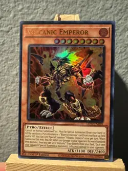 Yugioh - Volcanic Emperor - LD10-EN018 - Ultra Rare 1st Ed NM - Image 1