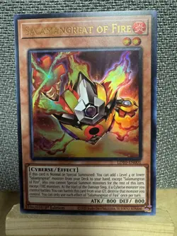 Yugioh Salamangreat of Fire Ultra Rare LD10-EN001 1st Ed NM - Image 1