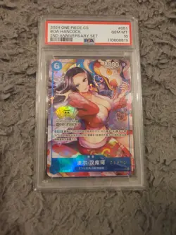 BOA HANCOCK | ONE PIECE OP07-051 | 2024 2ND ANNIVERSARY SERIAL CHINESE CS PSA 10 - Image 1