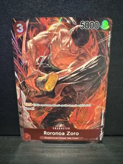 Roronoa Zoro OP01-025 SR Alternate Art Romance Dawn One Piece NM - Image 1