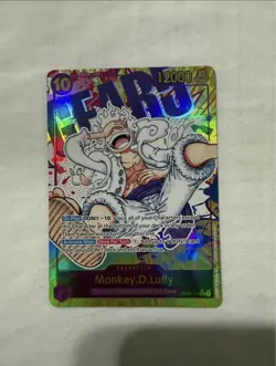 Namco Monkey.D.Luffy OP05-119 Alternate Art Foil Secret Rare 12000 One Piece CCG - Image 1