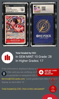 Monkey D. Luffy 2023 One Piece Tournament Pack Vol. 5 #012 PSA 10 - Image 3