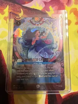 Disney Lorcana Wilds Unknown Enchanted Foil WHAT ELSE CAN I DOU 237/204 - Image 1