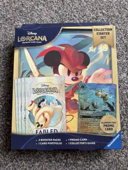 Disney Lorcana Collection Starter Set Fabled (includes 4 booster packs) sealed - Image 1