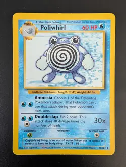 Poliwhirl 38/102 Uncommon Pokemon Card Base Set NM Condition 1999 - Image 4