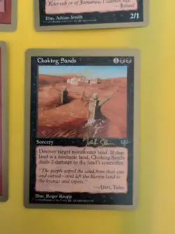 Boil x2, Choking Sands, Nekrataal . World Championship Gold Border1999 MTG Card. - Image 2