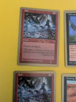 Boil x2, Choking Sands, Nekrataal . World Championship Gold Border1999 MTG Card. - Image 4