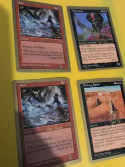 Boil x2, Choking Sands, Nekrataal . World Championship Gold Border1999 MTG Card. - Image 5