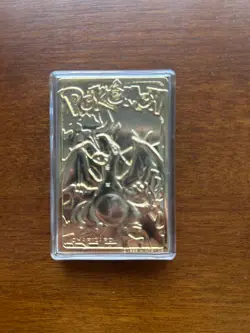 Pokemon 23k Gold Plated Charizard Burger King 1999 Pokeball Trading Card - Image 4