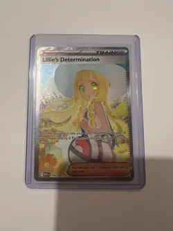 Lillie's Determination Sir Pokemon TCG Near Mint 184/32 Nintendo Card Rare Holo - Image 1
