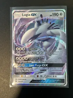 Pokemon Card - Lugia GX Lost Thunder 159/214 Ultra Rare Damaged - Image 1
