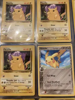 9 Pikachu Pokemon Cards - Image 2