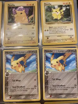 9 Pikachu Pokemon Cards - Image 3